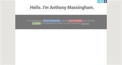 Desktop Screenshot of anthonymassingham.com