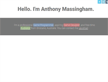 Tablet Screenshot of anthonymassingham.com